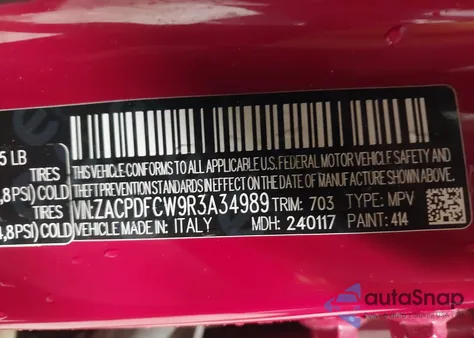 2024 Dodge Hornet R/T Eawd из США, поврежденный, VIN ZACPDFCW9R3A34989